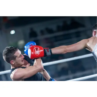 Gants de Boxe Compétition Anglaise Amateur 100% cuir - 15