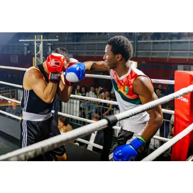 Gants de Boxe Compétition Anglaise Amateur 100% cuir - 25