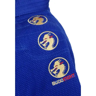 Kimono Judo Bleu Compétition Mondial Avec Broderies - 4