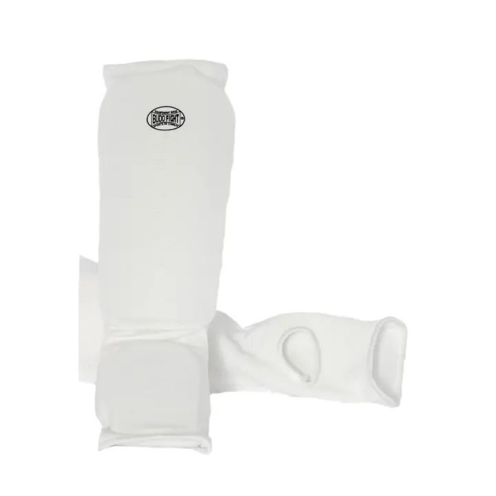 Protège-tibias et pieds Coton Souple Blanc