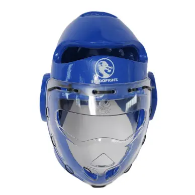Casco de Taekwondo Azul con visera - 1