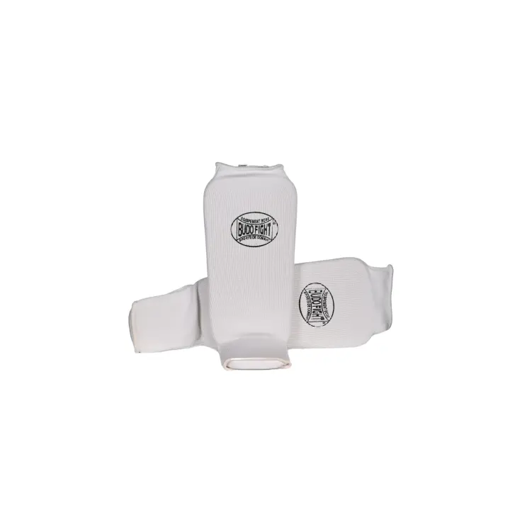 Protège-tibias et pieds Coton Souple Blanc