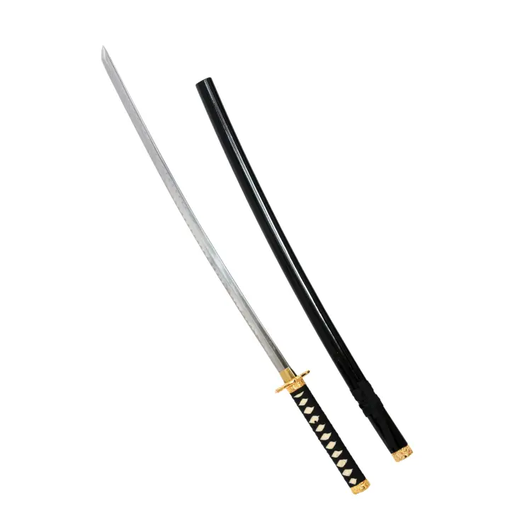 Katana et Wakizashi Noir Shinogi