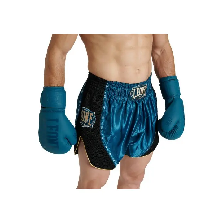 Short de Boxe Thai Leone Classic Bleu