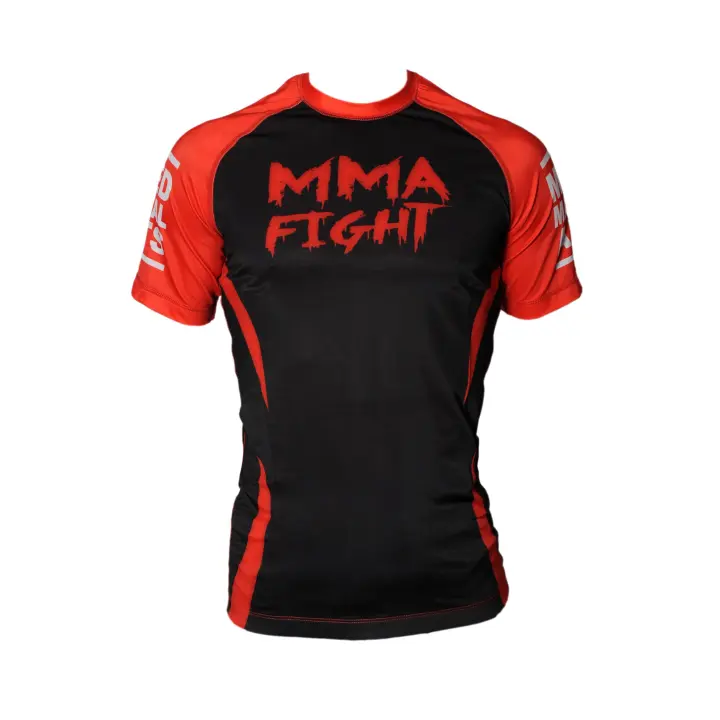 Rashguard MMA Noir / rouge - Fin de Serie