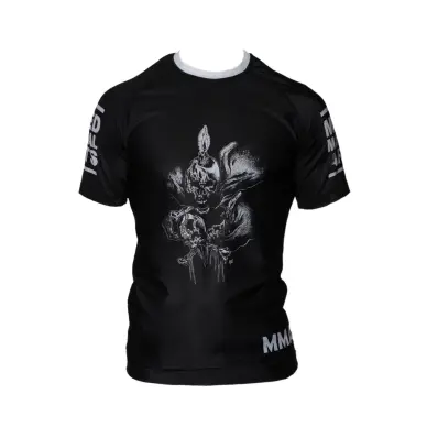 Rashguard MMA Noir Impression tête de mort - Fin de Serie