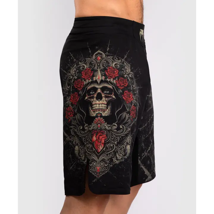 Short de MMA Venum Santa Muerte 5.0 - Noir Profond/Or