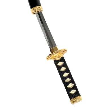 Katana et Wakizashi Noir Shinogi - 11