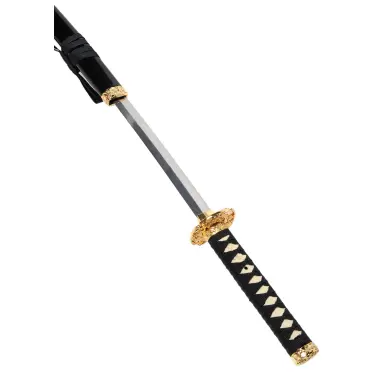 Katana et Wakizashi Noir Shinogi - 7