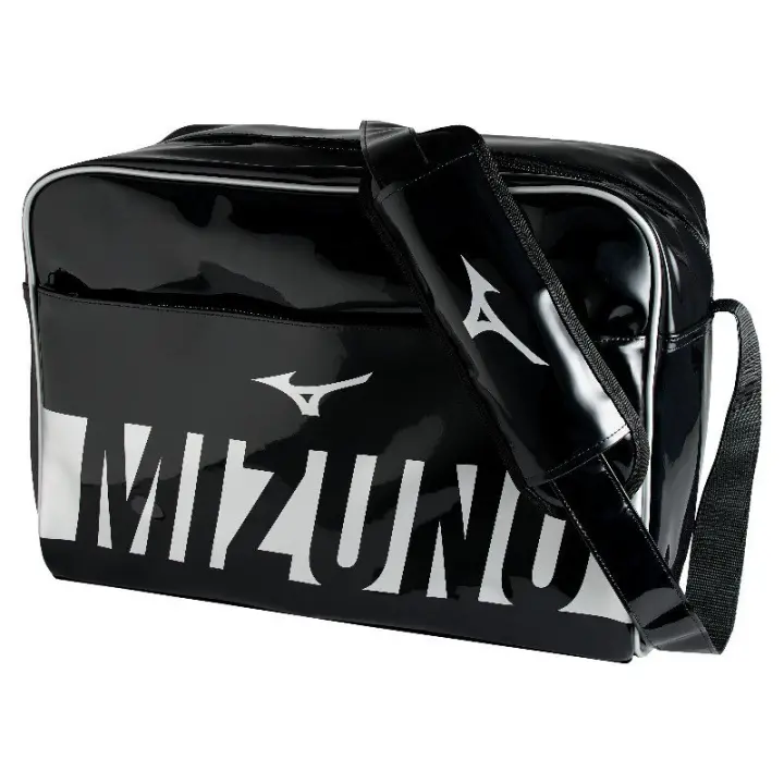 Bolsa Vintage Mizuno Enamel Negro/Plata talla L