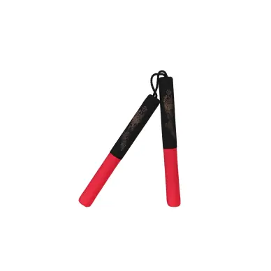 Nunchaku à Corde Mousse noir/rouge - 4
