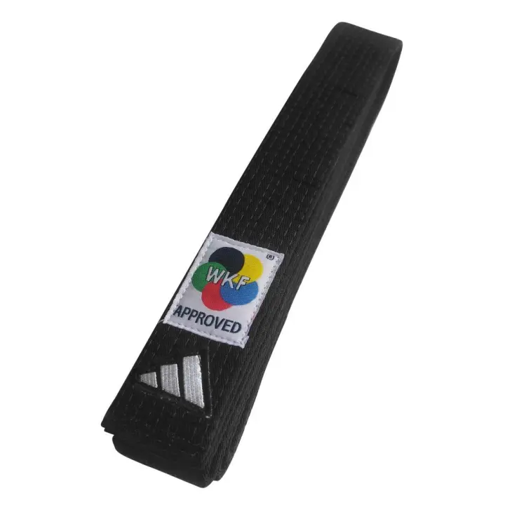 Ceinture de Karaté WKF Noire Adidas