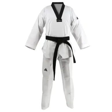 Dobok Taekwondo Adi-Champion II Col noir - 1