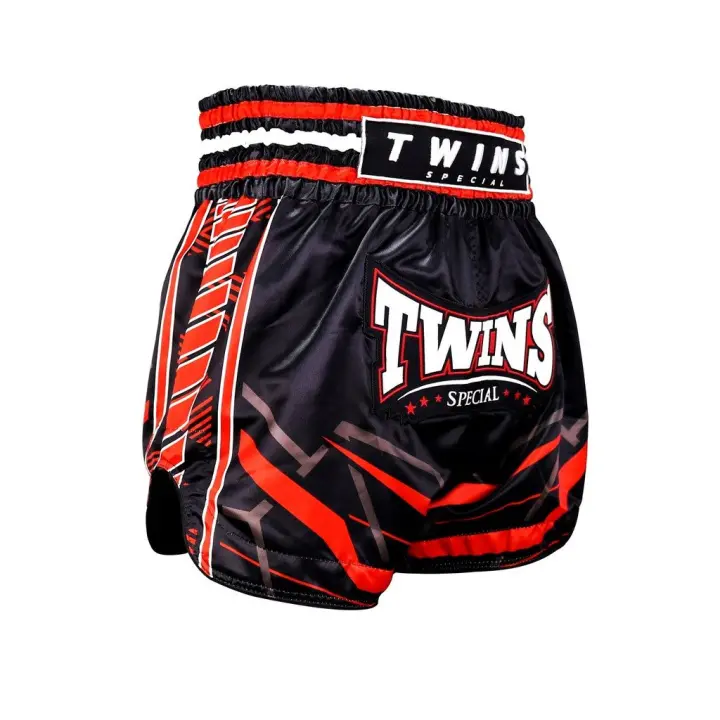 Short de Boxe Thai Twins TTBL Black/Red