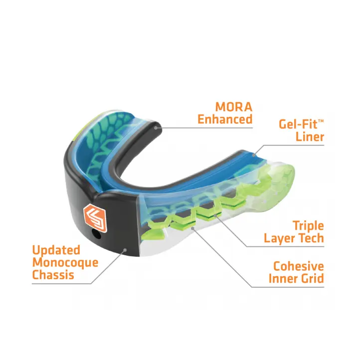 Protège-dents Shock Doctor Gel Max Power Carbon Noir