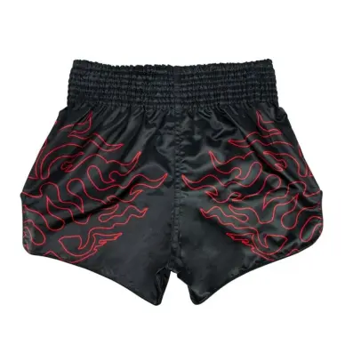 Short de Boxe Thaï Fairtex Noir/Rouge 1920 - 3