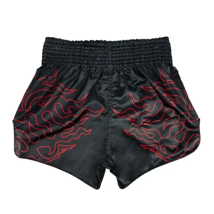Short de Boxe Thaï Fairtex Noir/Rouge 1920