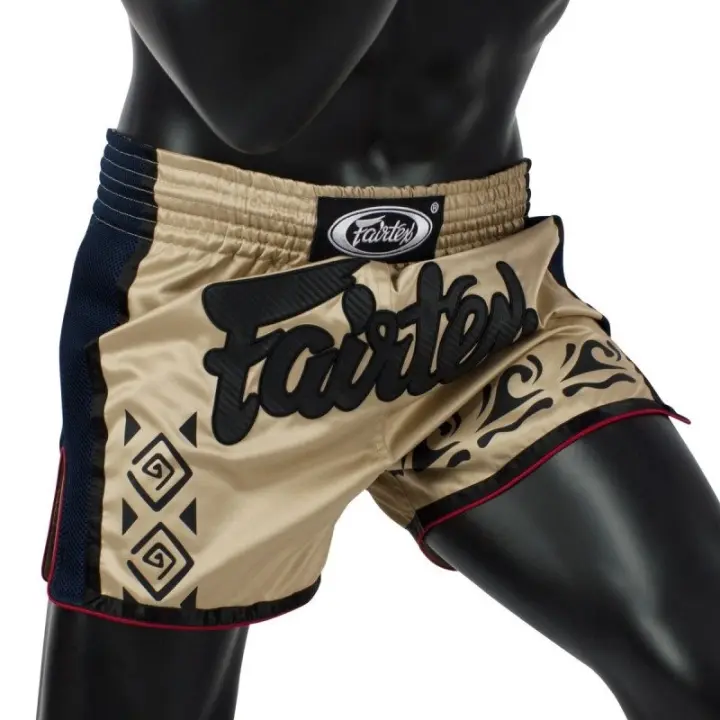 Short de Boxe Thaï Fairtex Beige/Tribal 1713