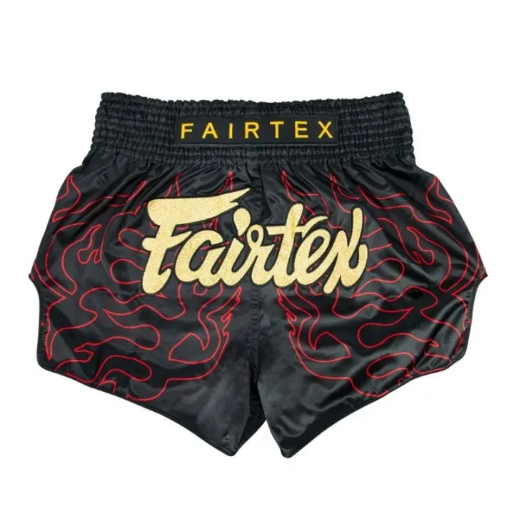 Short de Boxe Thaï Fairtex Noir/Rouge 1920