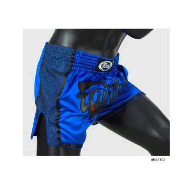 Short de Boxe Thaï Fairtex Bleu/Noir 1702 - 2
