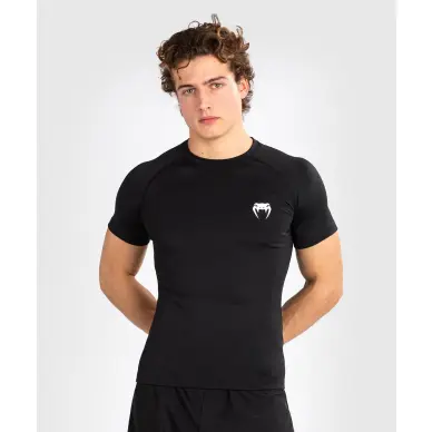 Rashguard Venum Contender à manches courtes Noir/Blanc - 1