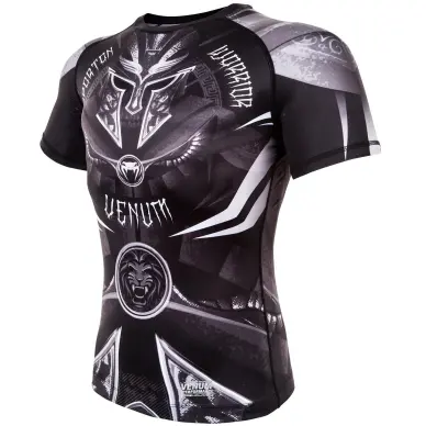 Rashguard Venum Gladiator 3.0 Noir/Blanc