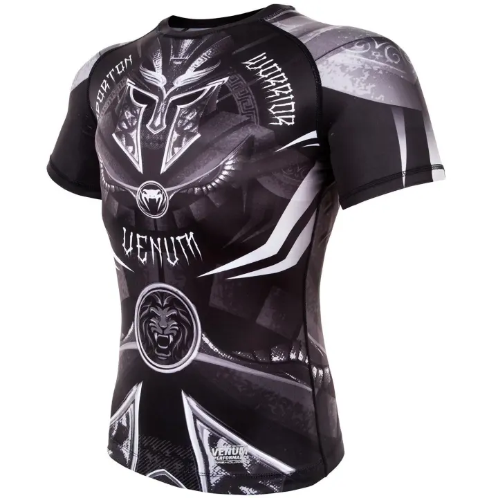 Rashguard Venum Gladiator 3.0 Noir/Blanc