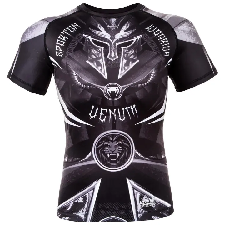 Rashguard Venum Gladiator 3.0 Noir/Blanc