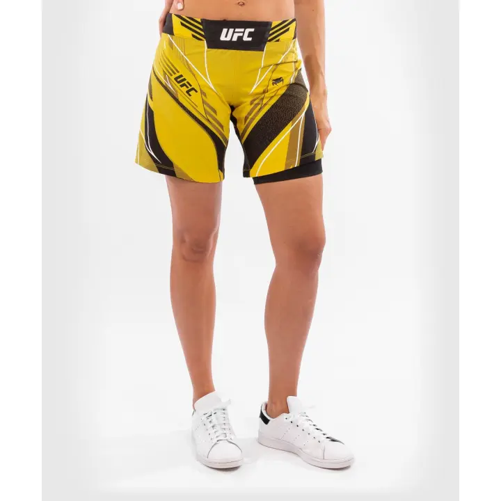 Short Femme de MMA VENUM UFC Authentic Fight Night coupe longue JAUNE