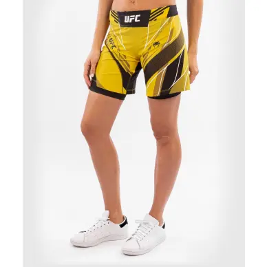 Short Femme de MMA VENUM UFC Authentic Fight Night coupe longue JAUNE - 3