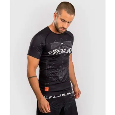 Rashguard Venum Eclipse manches courtes Noir/Ivoire - 3