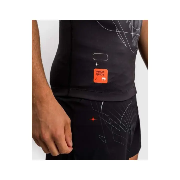 Rashguard Venum Eclipse manches courtes Noir/Ivoire