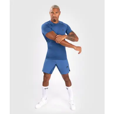 Rashguard Venum Contender à manches courtes Bleu - 2