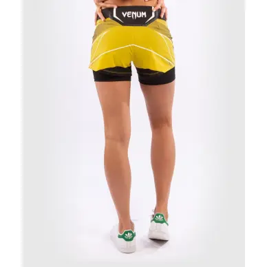 Short Femme de MMA VENUM UFC Authentic Fight Night coupe courte JAUNE - 3