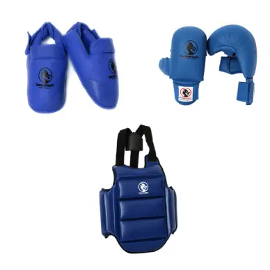 Pack de Protections Karaté Kumite Starter Bleu