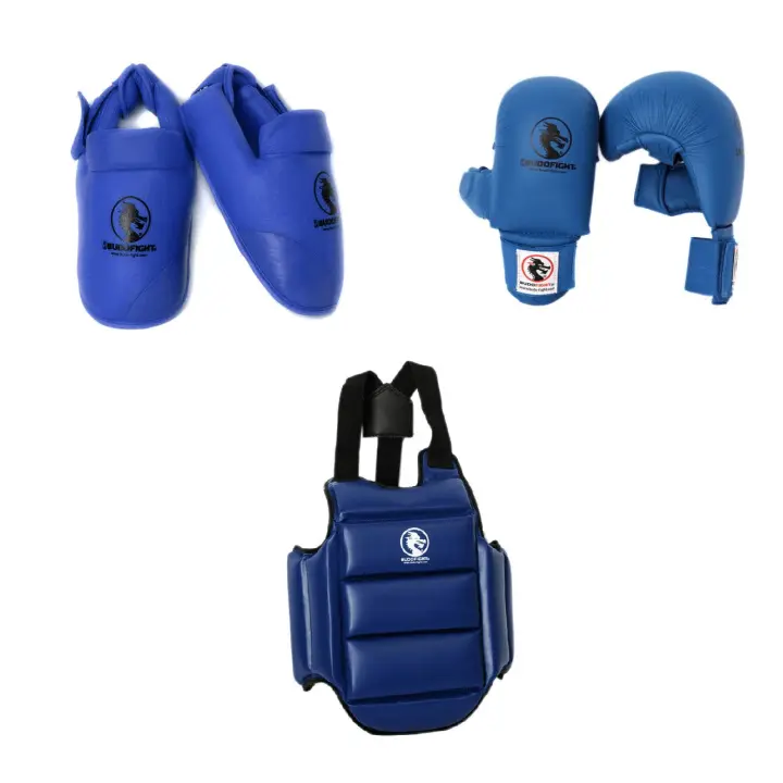 Pack de Protections Karaté Kumite Starter Bleu