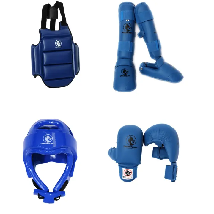 Pack de Protections Karaté Kumite Expert Bleu