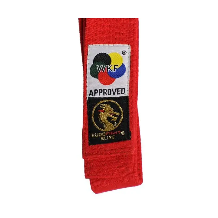 Ceinture de Karaté Elite Rouge WKF