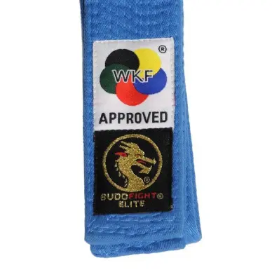 Ceinture de Karaté Elite Bleue WKF - 3