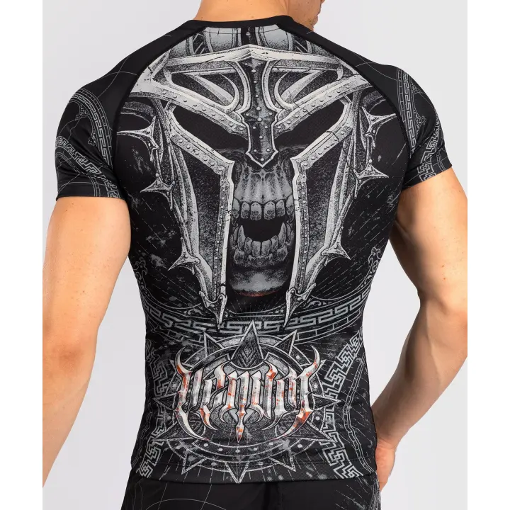 Rashguard à Manches Courtes Venum Gladiator 5.0 - Noir/Argent