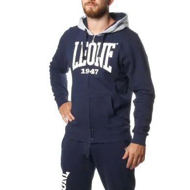 Sweatshirt Leone à Zip Navy - 1