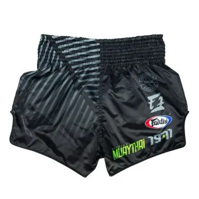 Short de Boxe Thaï Fairtex Noir/Gris 1924 - 3