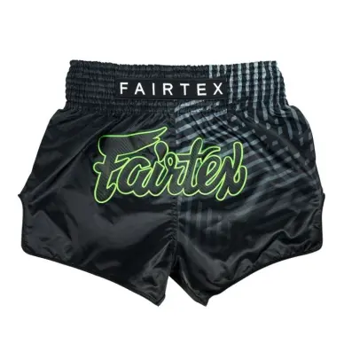 Short de Boxe Thaï Fairtex Noir/Gris 1924 - 2