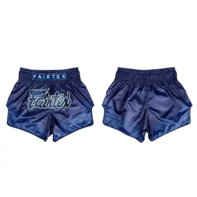 Short de Boxe Thaï Fairtex BS1930 Bleu Ocean - 4