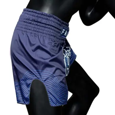Short de Boxe Thaï Fairtex BS1930 Bleu Ocean - 3