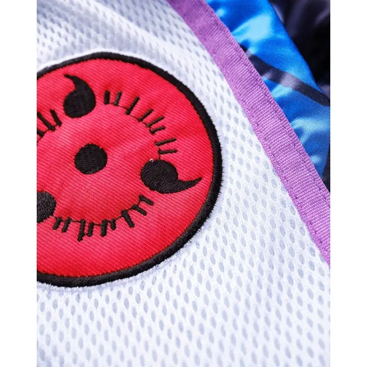 Short de Boxe Thaï Naruto x Elion Sasuke Bleu