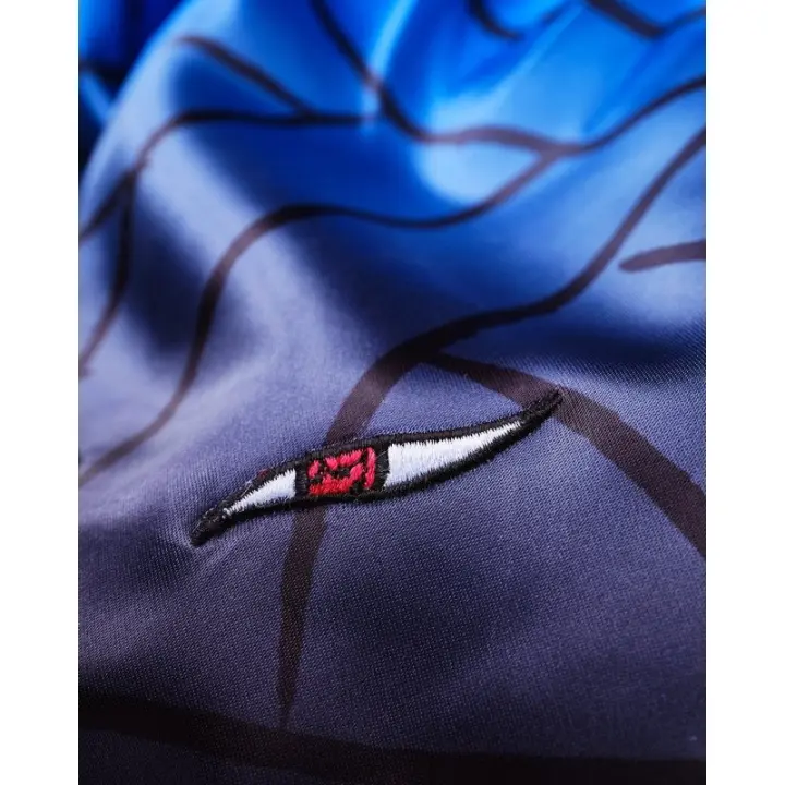 Short de Boxe Thaï Naruto x Elion Sasuke Bleu