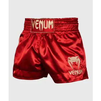 Short de Boxe Thai Venum Classic Bordeaux / Or - 1