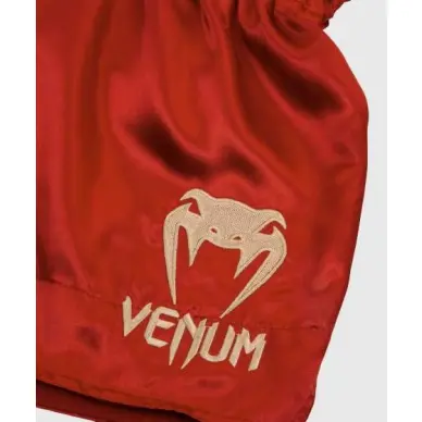 Short de Boxe Thai Venum Classic Bordeaux / Or - 4