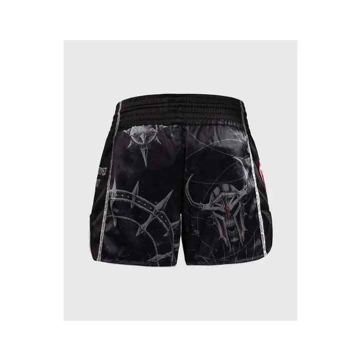 Short de Boxe Thaï Venum Gladiator 5.0 - Noir/Orange Néon